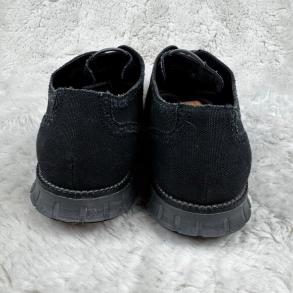 Cole Haan Zerogrand Oxford Casual Shoes Wingtip Black Gray Canvas Mens Size 11 M main image 5